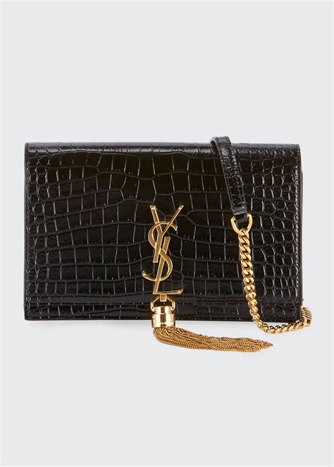 ysl gold wallet on chain|best wallet on chain women.